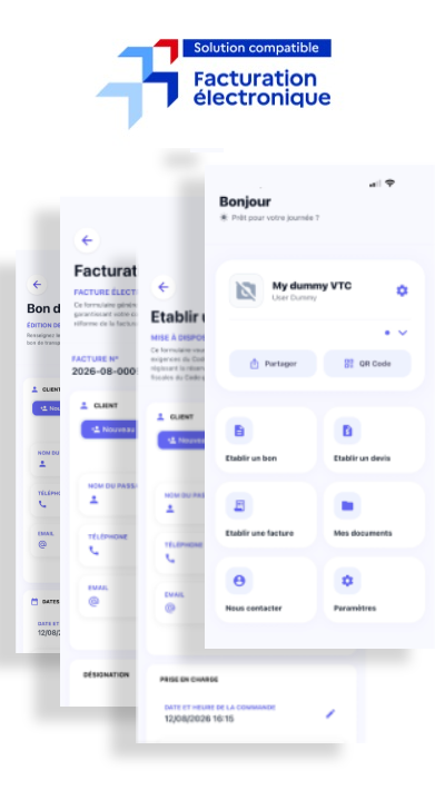 Aperçu de l'application VTC-Drivers